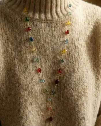 Popstone lariat necklace