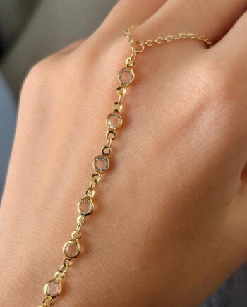 crystals hand chain