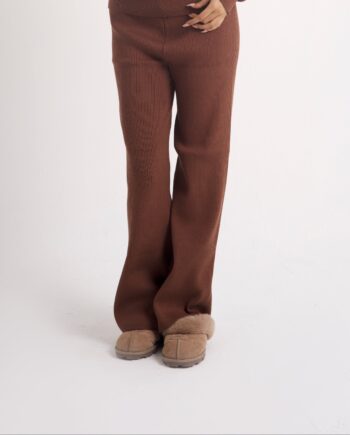 RIB KNIT TROUSERS