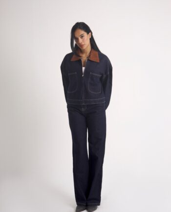 CONTRAST DENIM JACKET