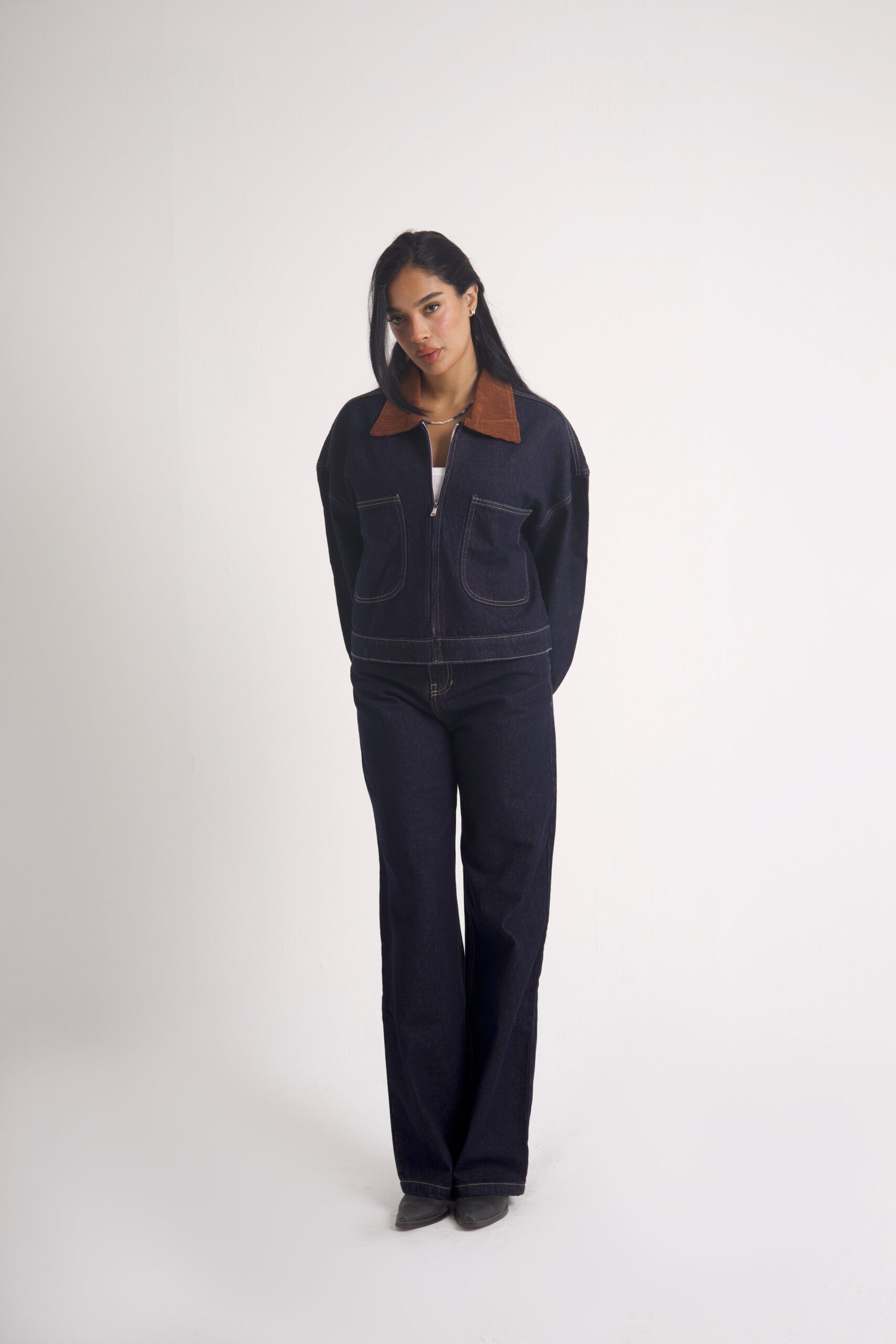 CONTRAST DENIM JACKET