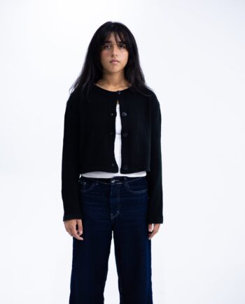 Black Knitted Cardigan