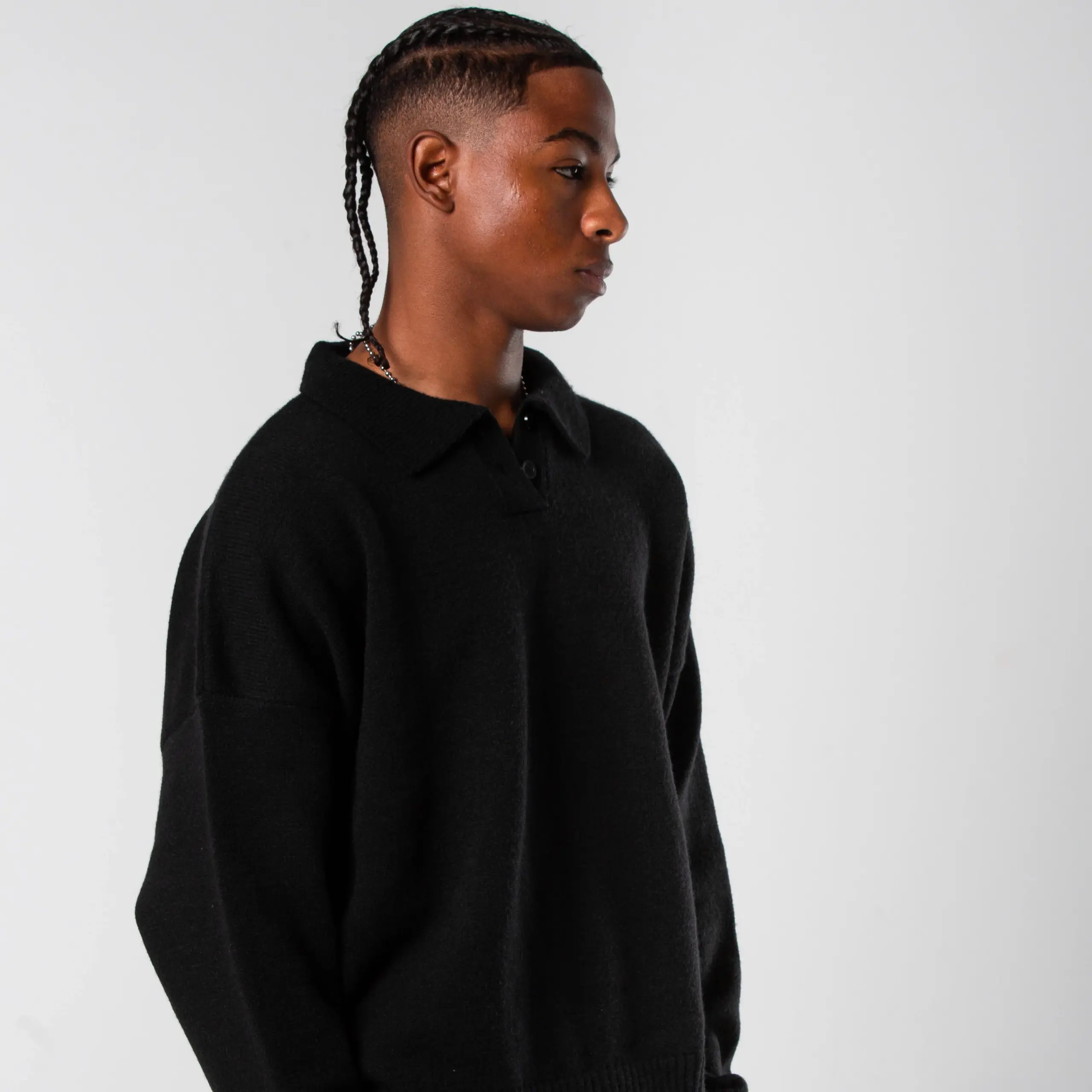 The Blanks - Knit Polo Sweater