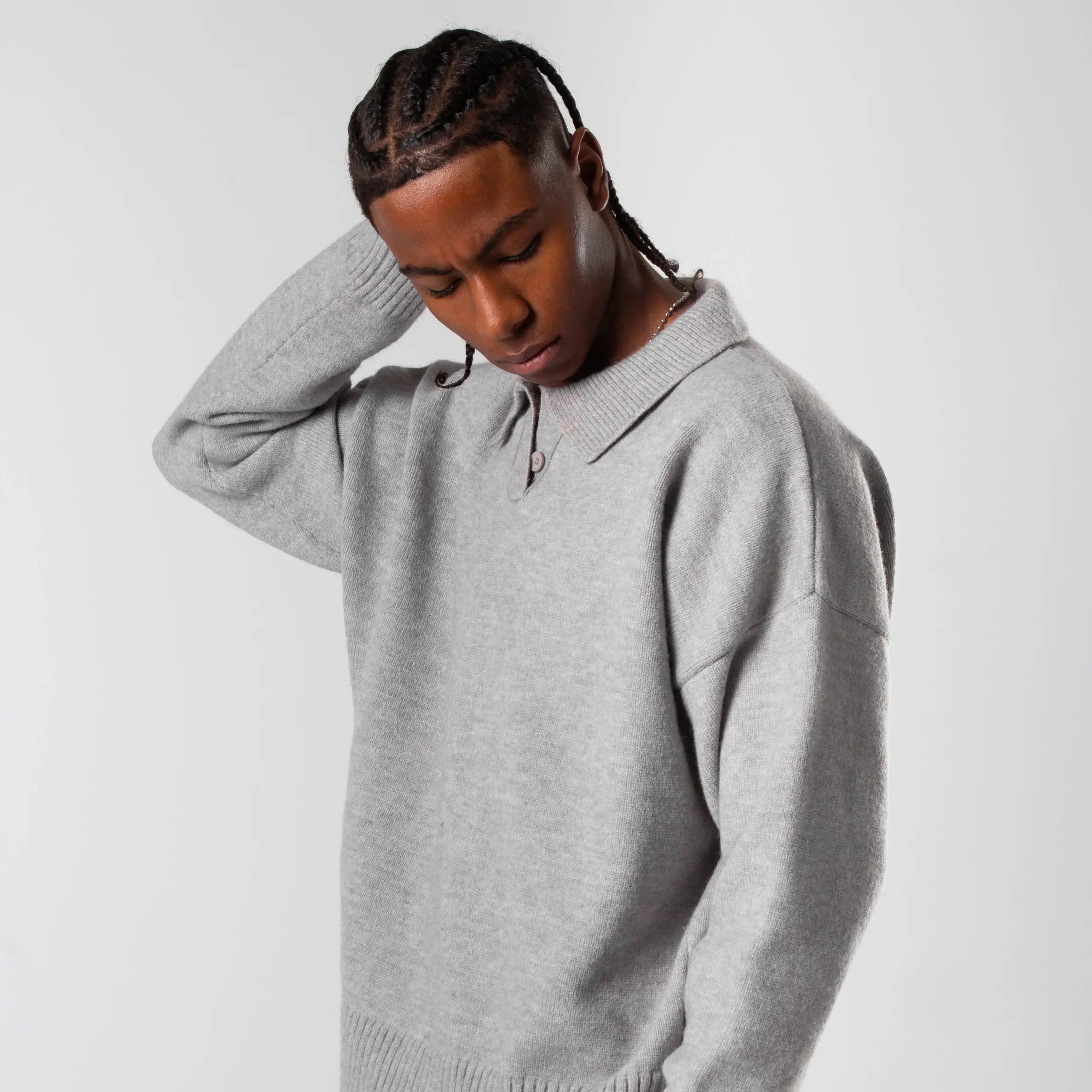 The Blanks - Knit Polo Sweater