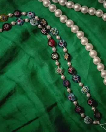 Mosaic Bead Short Phone Strap