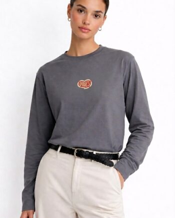 Oudies - Long Sleeve Oudies Chrome Heart (Grey/Red)
