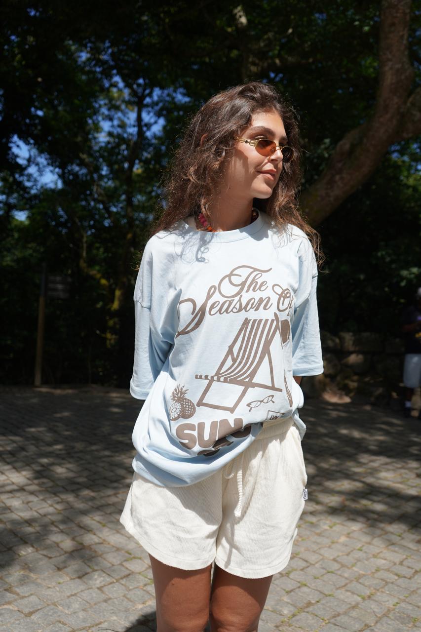 Oudies - Sun & Stories Tee (Baby Blue)