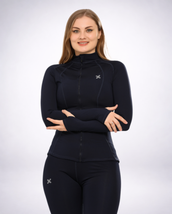Flexi - Navy Longline Performance Jacket