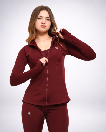 Flexi - Burgundy Longline Performance Jacket