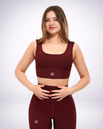 Flexi - Topping Performance Burgundy Sports Bra