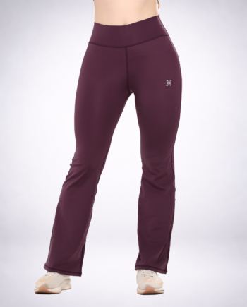 Flexi - Purple High-Waisted Flare Leggings