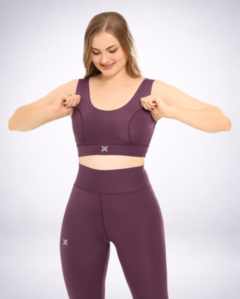Flexi - Topping Performance Purple Sports Bra - U Back