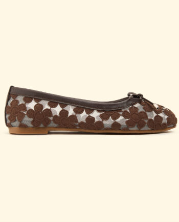 BOU - Floral Veil Flats - Brown