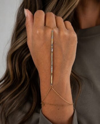 The Both - Sand & Silver stainless steel hand Chain
