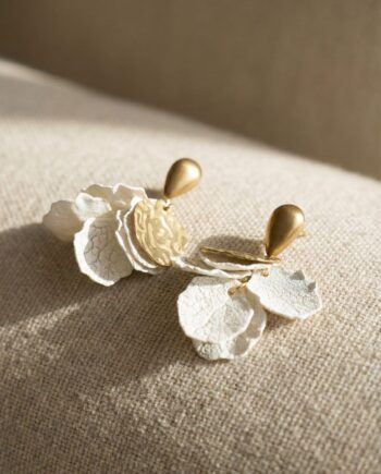 Ivory Petal Earrings