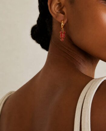The Both - lobster earrings